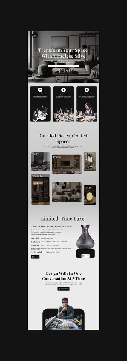 DeenByDesign's tweet photo. Just resigned this landing page in to two unique directions:

✅One leans in to an e-commerce experience. 

✅The other brings rich editorial feels 

Which layout would you scroll through?

Original design by @AmenaiSabuwala https://t.co/URNg23iVwQ