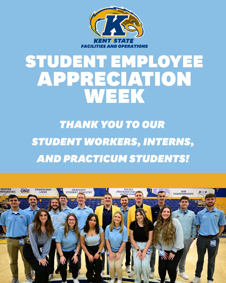 This week is Student Employee Appreciation Week and we just want to give a huge thank you to our Student Workers, Interns, and Practicum Students! #goflashes⚡️