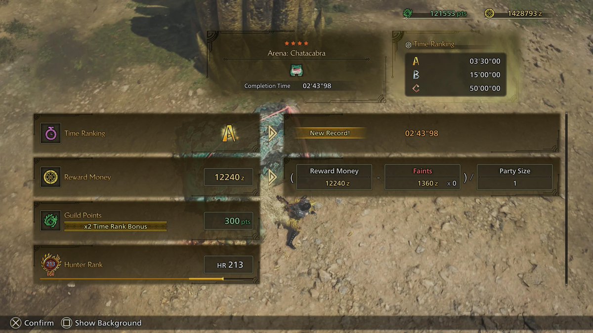 What’s your fastest time to Slay the Chatacabra in the Arena?

#MonsterHunterWilds #MonsterHunter #MHWilds #MHWildsキャラメイク #モンハンワイルズ

Video: Monster Hunter Wilds - 2’43”98 Arena Chatacabra
youtu.be/_EhomxjFmhw
