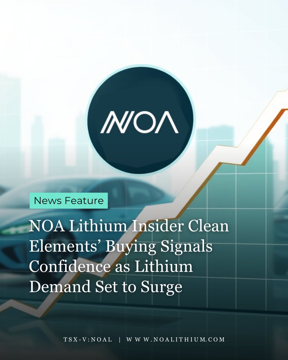 NOAlithium's tweet image. We're proud to be featured in The Finance Herald! 🌟 As highlighted, NOA Lithium's ongoing advancements have positioned us strongly among top lithium developers. Following Rio Tinto's $6.7 billion acquisition of Arcadium Lithium in October 2024, premium valuations for quality…