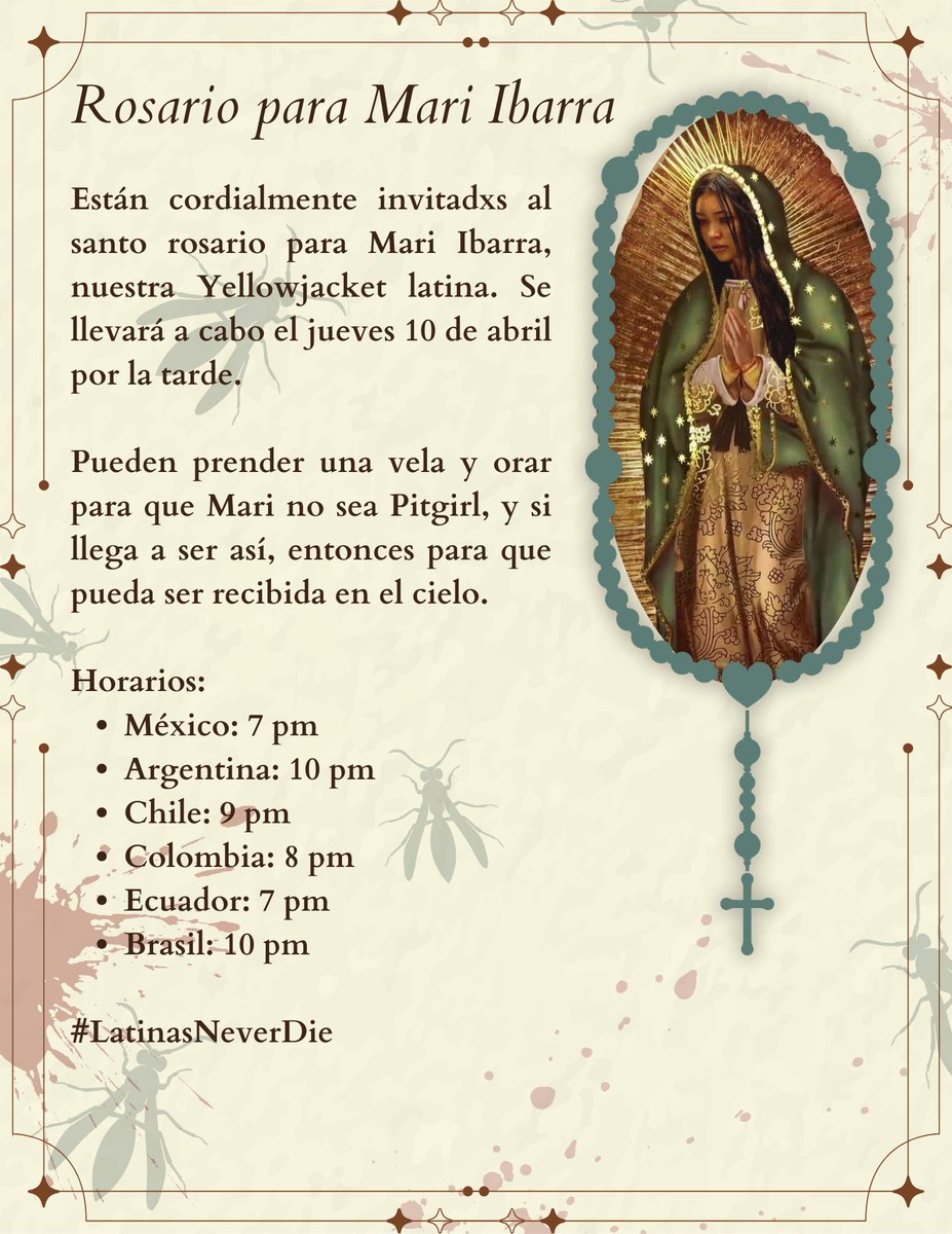 anuncio parroquial para la comunidad latina de mari ibarra