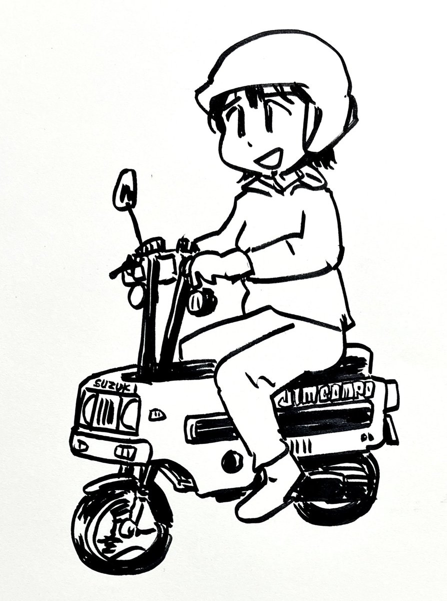「#原付の日 」|zama36のイラスト