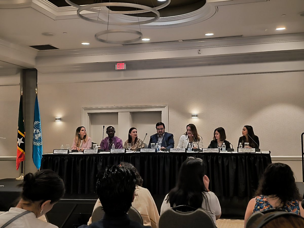 Irene Murillo, Representante Electa del Público, comparte sobre importancia de la participación significativa del Público en la implementación del Acuerdo de Escazú y el Plan de Acción sobre Defensorxs Ambientales, tema central del 3° Foro en St Kitts &amp; Nevis <a href="/cepal_onu/">CEPAL</a> <a href="/OACNUDH/">OACNUDH</a>