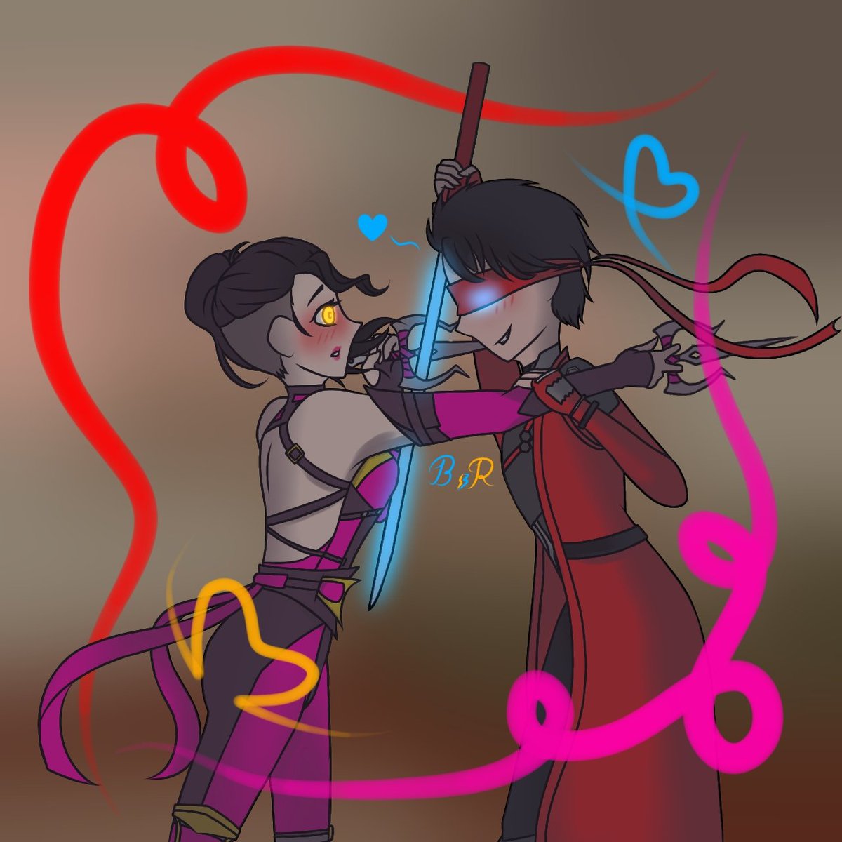 CoffeeRaven1's tweet photo. So i finished this one early, and i decided to post it, what do you think of the decoration? Too much?? 🫤
Anyways, i think Kenshi will start flirting instead of fighting with Mileena. Kinda sounds right to me
#mk1 #mortalkombat1 #kenshitakahashi #mileena #kenleena https://t.co/hsP9AOuRXa