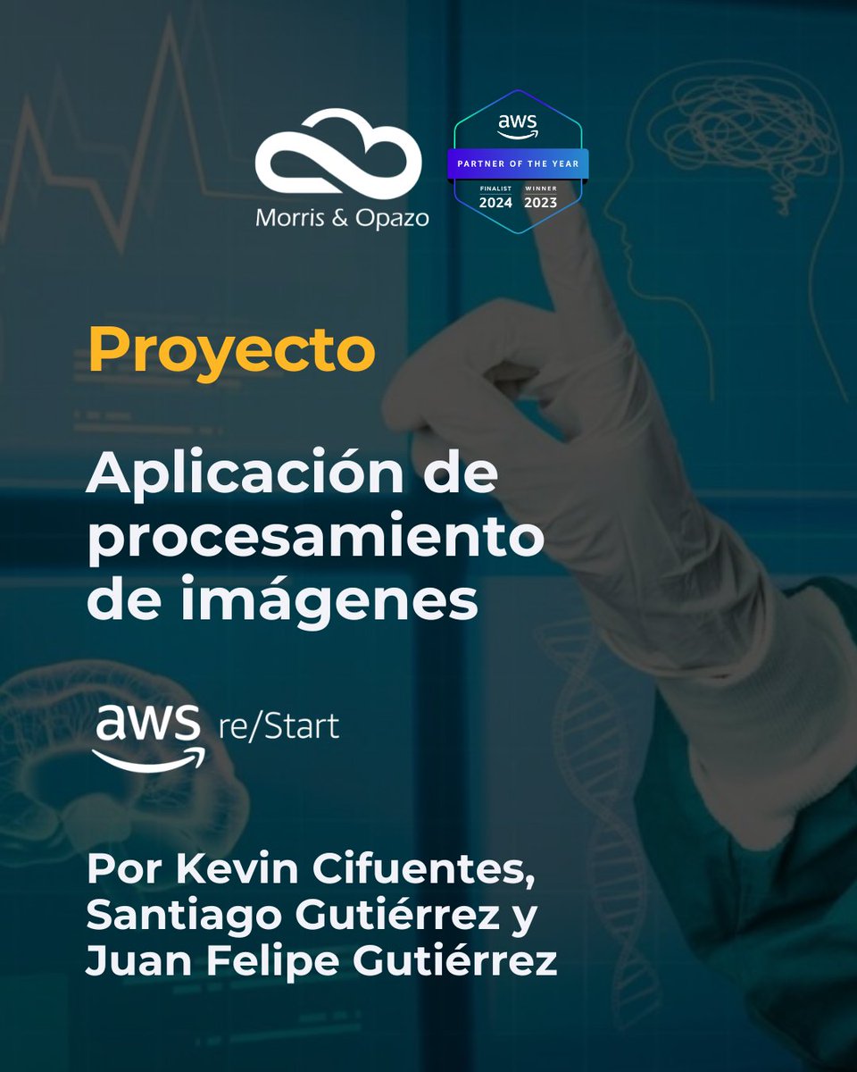Tecnología que transforma la salud. Conoce más: 👉 hubs.li/Q03gyH8L0 Un equipo de egresados del programa AWS re/Start, Santiago Gutiérrez, Juan Gutiérrez y Kevin Cifuentes, presentó una innovadora aplicación para la segmentación automatizada de tejidos cerebrales en IRM.