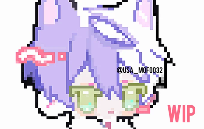 作業合間に力技でドット打ってる(?)けどよく分からん 