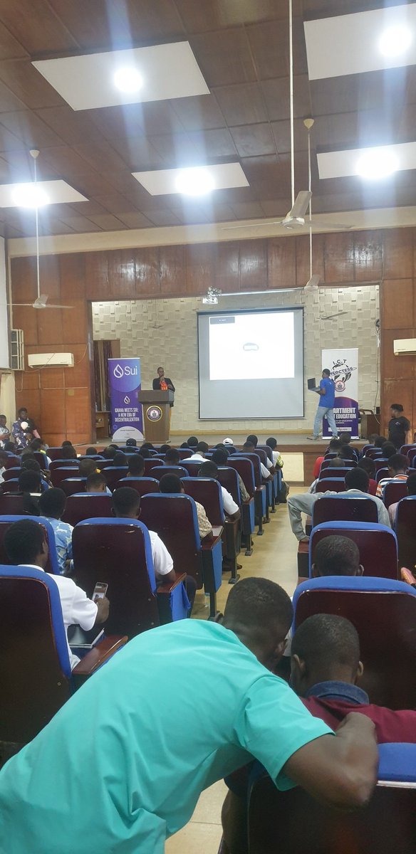 Harry_Nice20's tweet photo. Sui Web3 Onboarding Workshop at UEW's North Assembly Hall.This initiative, organized in collaboration with the Department of ICT Education and Sui Network Ghana, is a game-changer for students and tech enthusiasts.🌐@SuiNetworkGhana @SuiMoveAfrica @SuiFamOfficial 
#Suirunsinghana https://t.co/Clpb36VT0H