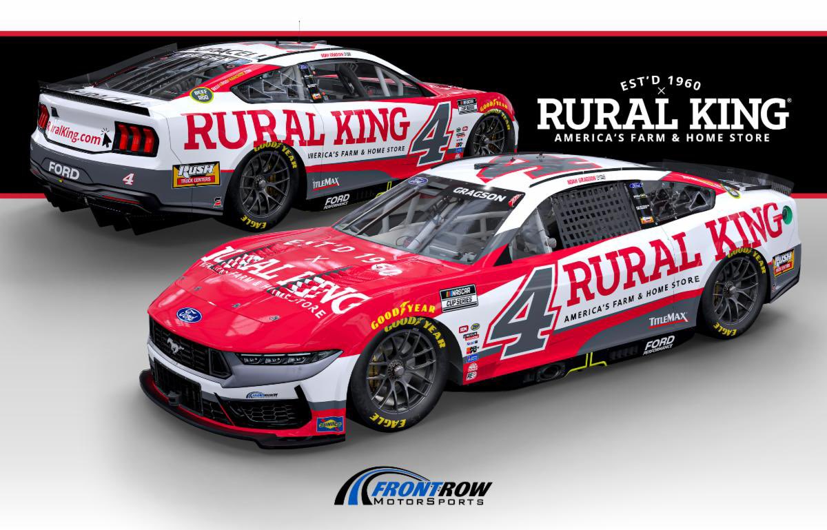 thecrewchief's tweet photo. NEWS: @ruralkingsupply will sponsor @NoahGragson for three Cup Series races during the 2025 NASCAR Cup Series season. Starts this weekend at Bristol, includes Spring Talladega, and All Star race at North Wilkesboro. 

Photo Credit: Front Row Motorsports https://t.co/vmDHSQSrMv