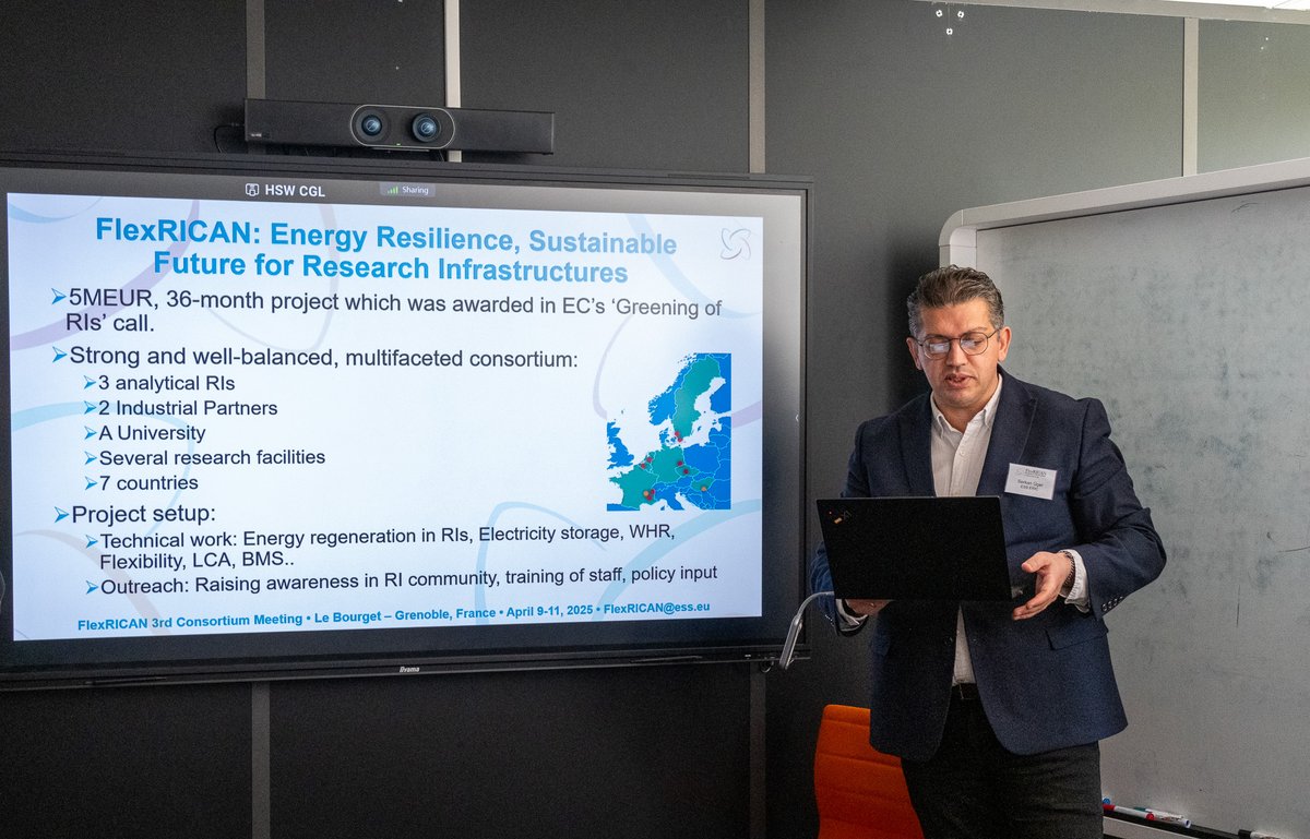 flexricaneu's tweet photo. 💫 The 3rd FlexRICAN Consortium Meeting commenced today at @EPofficiel!

#EnergyResilience #FlexRICAN #Sustainability https://t.co/njoXSTOFUJ