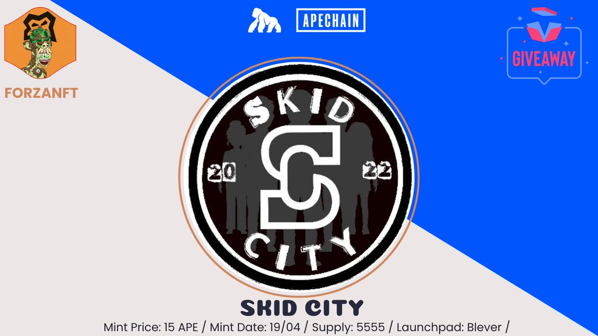 𝐅𝐎𝐑𝐙𝐀 (@forzanft) on Twitter photo 🎁 Skid City GTD WL Giveaway 🎁
The rise of NFTs on ApeChain continues every day. I have brought you GTD WL spots for Skid City ✌️
Prize:
🏆 15x <a href="/skidcitynft/">Skid City | WTP ✊</a> GTD WL Spots
Rules:
🔸 RT & ♥️ + Follow me & <a href="/skidcitynft/">Skid City | WTP ✊</a>
🔸 Comment your ApeChain Wallet 👇
⏰ 24 Hours
#NFTs 🎁 Skid City GTD WL Giveaway 🎁
The rise of NFTs on ApeChain continues every day. I have brought you GTD WL spots for Skid City ✌️
Prize:
🏆 15x <a href="/skidcitynft/">Skid City | WTP ✊</a> GTD WL Spots
Rules:
🔸 RT & ♥️ + Follow me & <a href="/skidcitynft/">Skid City | WTP ✊</a>
🔸 Comment your ApeChain Wallet 👇
⏰ 24 Hours
#NFTs
