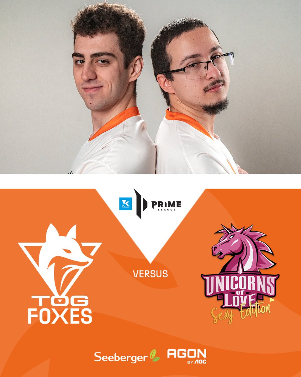 TeamOrangeGaming (@togfoxes) on Twitter photo Am Tag des Einhorns geht es gegen die Einhörner! 🦄🦊
🆚<a href="/UnicornsOfLove/">Unicorns of Love</a>
🕖20:00 Uhr
🎥twitch.tv/primeleague
#TOGether #TKPRM | <a href="/PrimeLeague/">Die Techniker Prime League</a> Am Tag des Einhorns geht es gegen die Einhörner! 🦄🦊
🆚<a href="/UnicornsOfLove/">Unicorns of Love</a>
🕖20:00 Uhr
🎥twitch.tv/primeleague
#TOGether #TKPRM | <a href="/PrimeLeague/">Die Techniker Prime League</a>