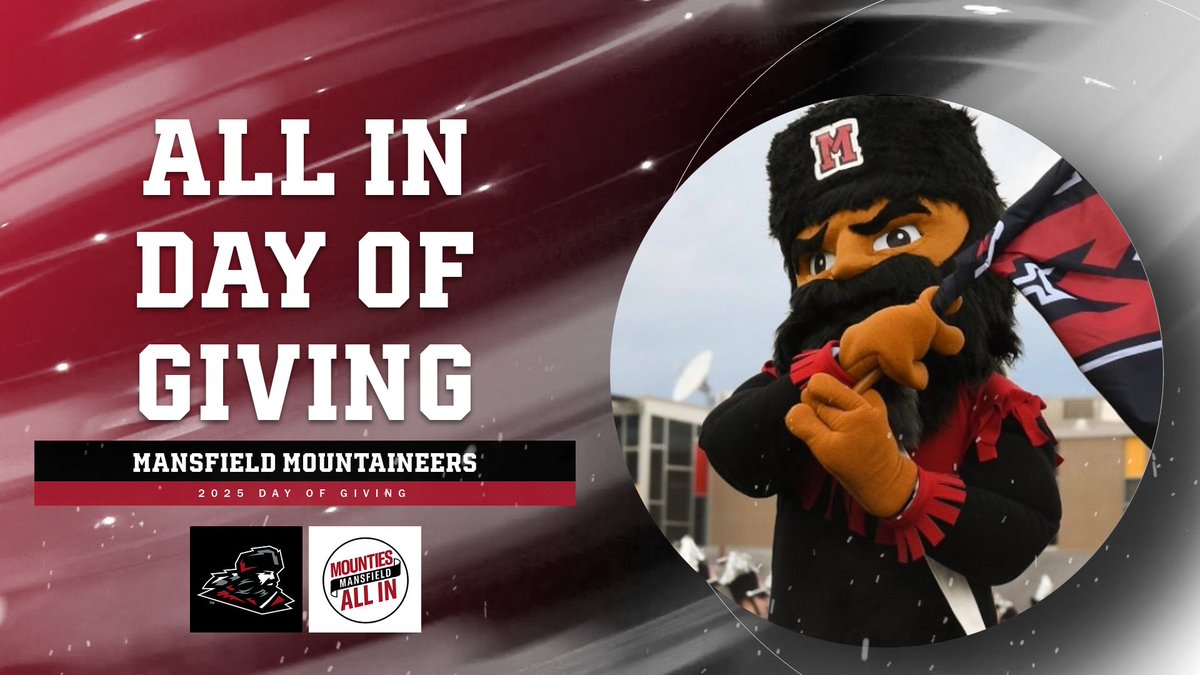 MUMounties's tweet photo. 2⃣4⃣ Hours Away❗️

🚨ALL IN is HERE🚨
Support Your Mansfield Student-Athletes❗️
Make an early gift, create a Match or Challenge, and become an advocate: https://t.co/7P2z0N6EPJ🔗 https://t.co/5c07EhrRbs
