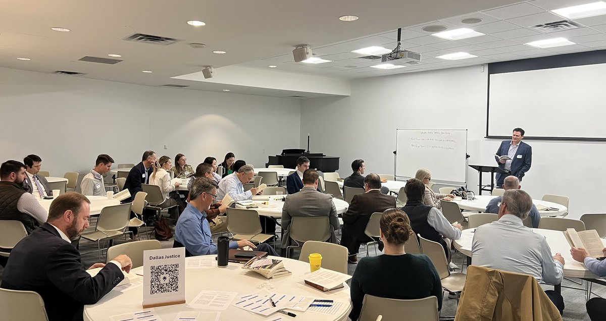 Such a great Week Two of the Dallas Justice group’s book study, “The Servant Lawyer”. Cort Thomas reminded us that “God is not just about conflict resolution but cares deeply about relationship restoration.” We are called to be “peace-making advocates”.