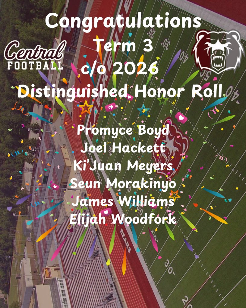 📚💪 “2026 Central,” that’s what they call it.! 😤
From the turf to the textbooks, these managers and football players are embracing the grind, chasing greatness, and dominating in the classroom just like they do on the field.
🧠 x 🏈 = 💯 The standard is EXCELLENCE