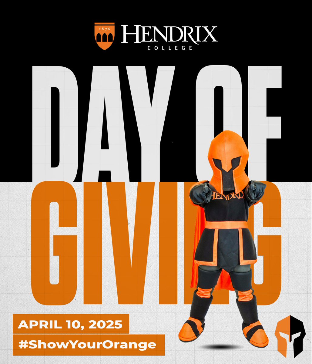 We are one day away from our Day of Giving!

By using the link below, you can #ShowYourOrange and help make a lasting impact for our student-athletes. Together, #WeAreWarriors!

apply.hendrix.edu/portal/DayOfGi…