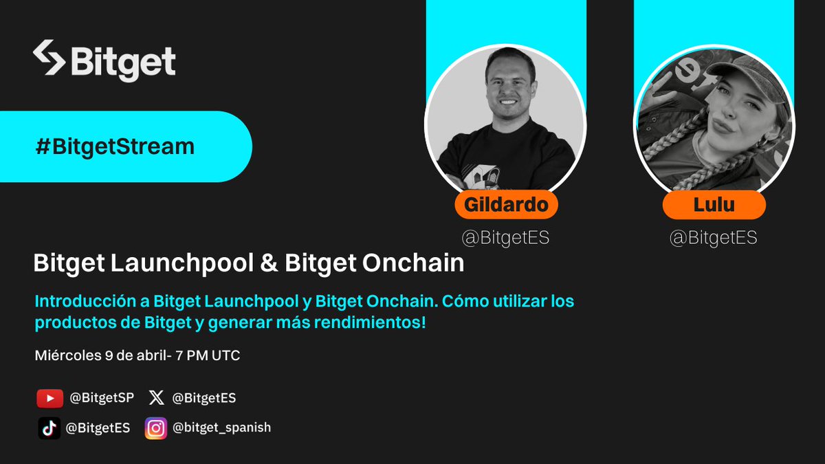 BitgetES's tweet photo. HOY BITGET WEBINAR #7: Launchpool &amp; Bitget Onchain! 🔥 Participa y gana $500 en $BGB 🔥

👉 Únete ya: https://t.co/9f5WBdN9cI

🇲🇽 12 PM | 🇦🇷 4 PM | 🇪🇸 9 PM https://t.co/AT8Qbf8WNQ