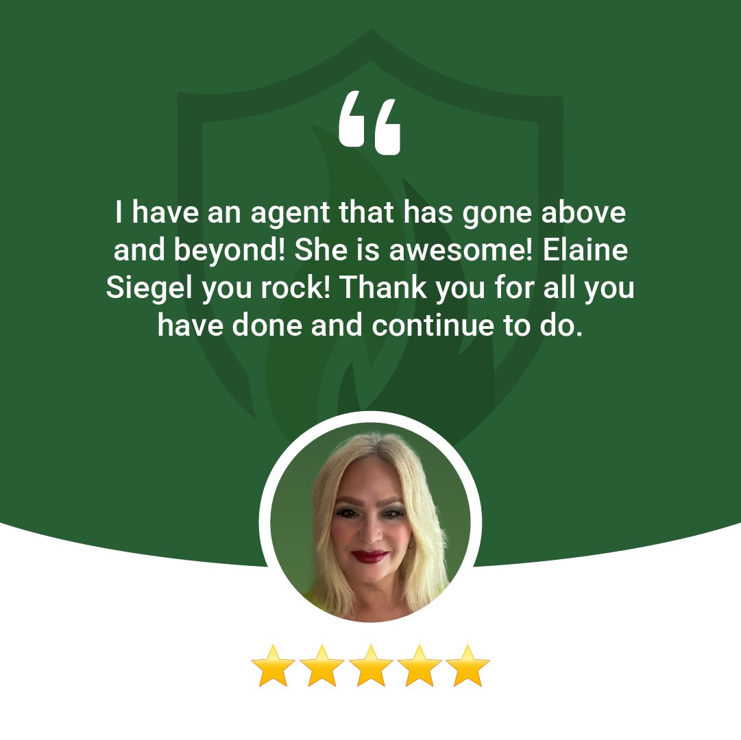 InsureIntegrity's tweet image. Shoutout to Elaine Siegel for always going the extra mile for her clients! 🙌
Your dedication, care, and consistency don’t go unnoticed—you truly rock! ⭐️⭐️⭐️⭐️⭐️

Need an agent who puts you first? Call us at 877-930-7086 and let’s chat!