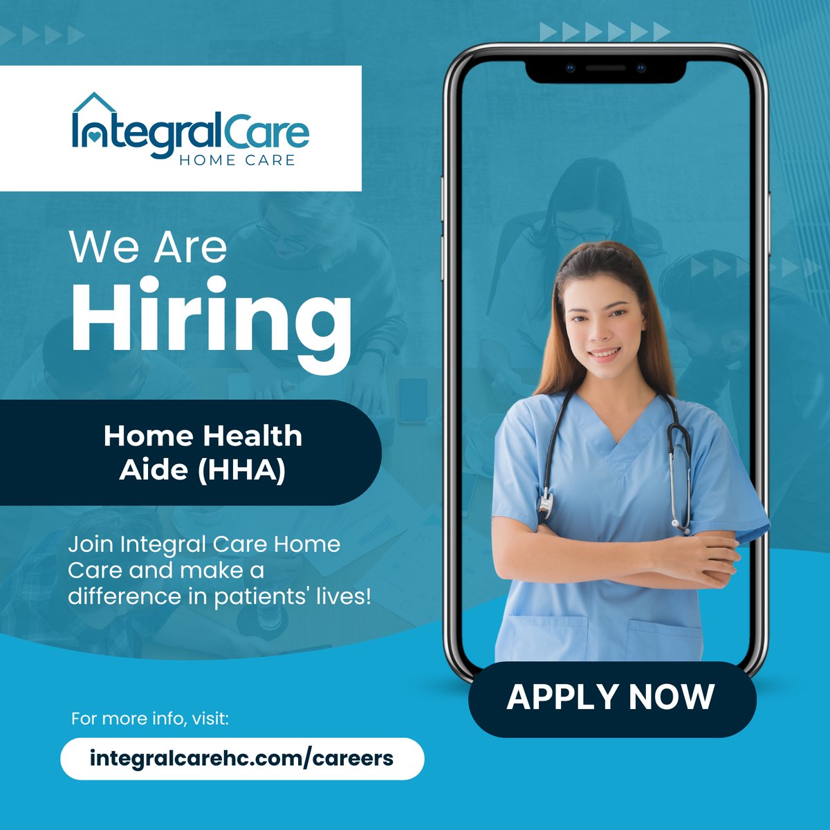 care_integral's tweet photo. ✨ Join Our Caring Team! 🌟 Integral Care Home Care is hiring compassionate Home Health Aides! Make a difference in the lives of those who need it most. 💙 

Apply Now: https://t.co/pKxb8t4nEo

#NowHiring #HomeHealthAide #IntegralCareHomeCare #JoinOurTeam https://t.co/4u8WaM4ObQ