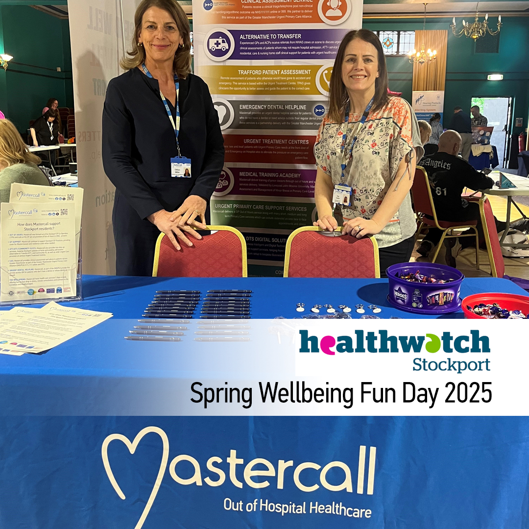 Mastercall Healthcare (@mastercallh) on Twitter photo Mastercall joined 40+ amazing orgs sharing how we’re all working to improve health & wellbeing in Stockport.
Big thanks to <a href="/HWStockport/">Healthwatch Stockport</a> for hosting — and happy 13th birthday! 🎂💙
#Stockport #Healthwatch #CommunityCare #Wellbeing Mastercall joined 40+ amazing orgs sharing how we’re all working to improve health & wellbeing in Stockport.
Big thanks to <a href="/HWStockport/">Healthwatch Stockport</a> for hosting — and happy 13th birthday! 🎂💙
#Stockport #Healthwatch #CommunityCare #Wellbeing