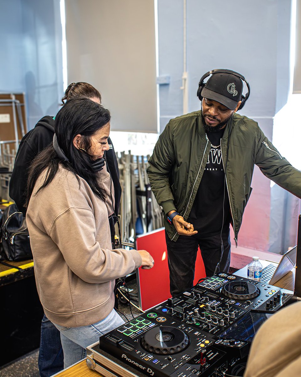 YouthEssex's tweet photo. DJ Workshop for Staff 🎧 Our youth workers enjoyed a DJ workshop by @MusicServEssex. Thanks to DJ Shy Cookie &amp; @omokings247! Goal: Equip staff to teach DJ skills to youth. No sync button pressed! 👀😅 #YouthWorkSkills #EssexYouthService #DJWorkshop #MusicMatters #YouthEngagement https://t.co/pTTyFAxNxS