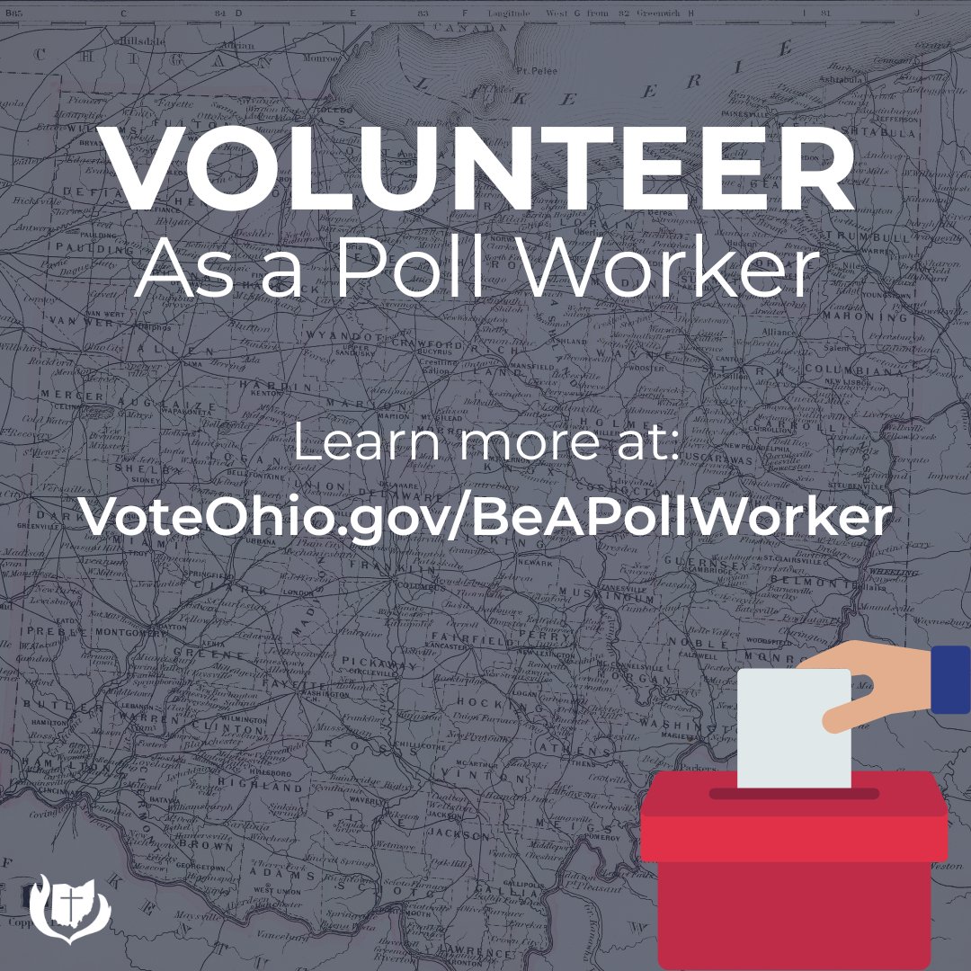 ohiocatholics's tweet photo. Practice faithful citizenship by volunteering to be a poll worker, helping Ohioans vote! Learn more and sign up at https://t.co/5fN0T7ZYdl

#ohiocatholics #pollworker #volunteer #faithfulcitizenship https://t.co/jFzH0ioQMG