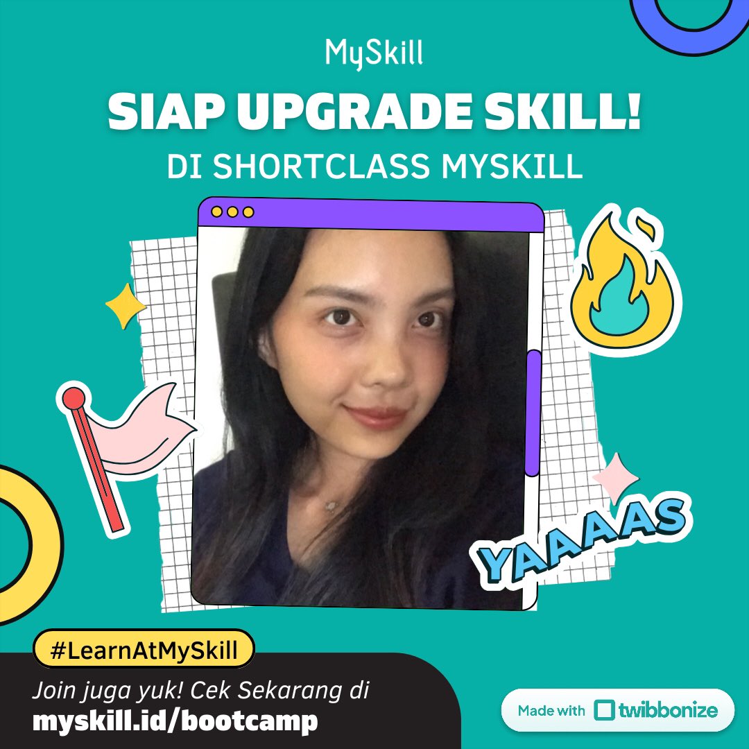 marrisa364589's tweet photo. Hi, I’m Marrisa, dan aku ikutan Short Class, sebuah program kelas gratis dari @myskill.id. Kelas ini menyediakan banyak topik-topik pilihan seperti Digital Marketing, Microsoft Excel, Data Analysis, UI/UX Design dan masih banyak lagi. Yuk, kamu juga bisa #RintisKarirImpian, https://t.co/Jo3z9hhfiL