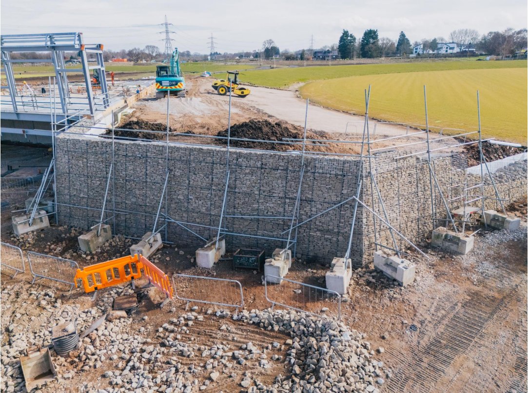 The latest drone images from above the site of our new second home at Farington! 📸🚁

Progress continues on-site with the Pavilion beginning to rise up in between both cricket ovals. 

🌹 #RedRoseTogether