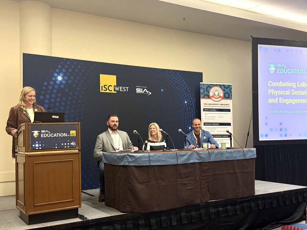 SecurAlarm's tweet image. Two of our leaders took the stage last week at #ISCWest during PSA education sessions!

Todd and Brent Van Haren were honored to contribute to these important conversations shaping our industry!

#leadership #securitytechnicians #workforcedevelopment #securityindustry