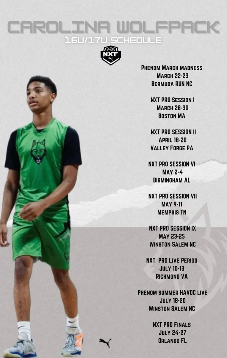 carwolfpacknxt's tweet photo. @CoachDavisHU Carolina Wolfpack AAU! https://t.co/0VAkWwLbRM