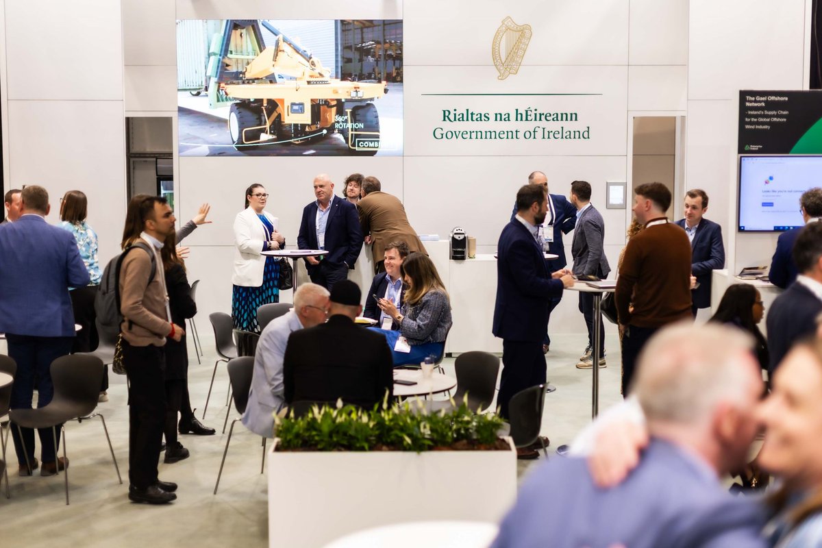 Entirl's tweet photo. WindEurope 2025 has commenced in Copenhagen, with fifteen Enterprise Ireland-supported companies attending the conference.

At the Ireland National Pavilion, WindEurope CEO Giles Dickson, Enterprise Ireland, EirGrid Group, and IDA Ireland signed a Memorandum of Understanding (MoU) on the future of offshore wind in Ireland. This MoU aims to deepen cooperation and collaboration between the three agencies to support the development of the Irish offshore wind sector.

The focus will be on attracting inward investments, enhancing opportunities for companies in the offshore wind sector, and building the supply chain required for the delivery of Ireland’s target of 37 GW of offshore wind energy by 2050.

Read more https://t.co/fcUoRPyg23

@IDAIRELAND @EirGrid