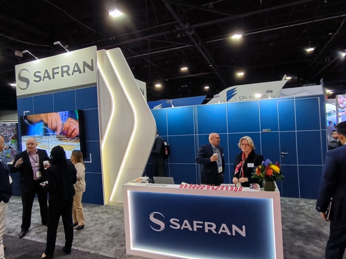 SafranEngines's tweet photo. Safran Aircraft Engines at MRO Americas in Atlanta! ✈️🇺🇸
🌟 Meet our teams at booth #1423 to discover our cutting-edge solutions to best serve our airline customers worldwide. 🌍 #AvMRO #MROAM https://t.co/h4jcaBdzgJ