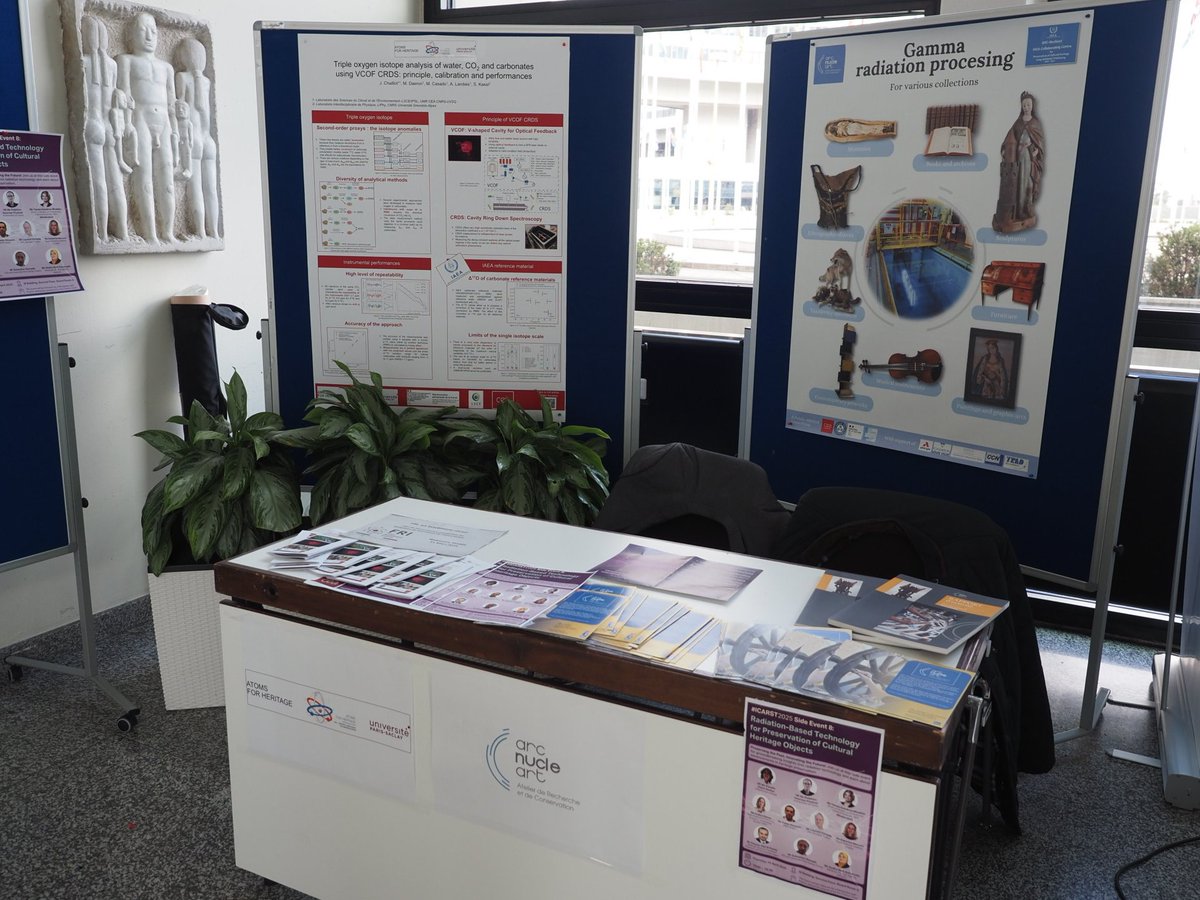 FranceONUVienne's tweet image. #ICARST2025 | Jusqu’au 11 avril, venez découvrir le travail d’ARC-Nucléart &amp;amp; Université Paris-Saclay, deux Centres Collaborateurs français.🇫🇷⚛️
➡️ L’occasion d’en savoir plus sur les techniques de conservation du patrimoine culturel !
📍VIC, M Building, Stand B01