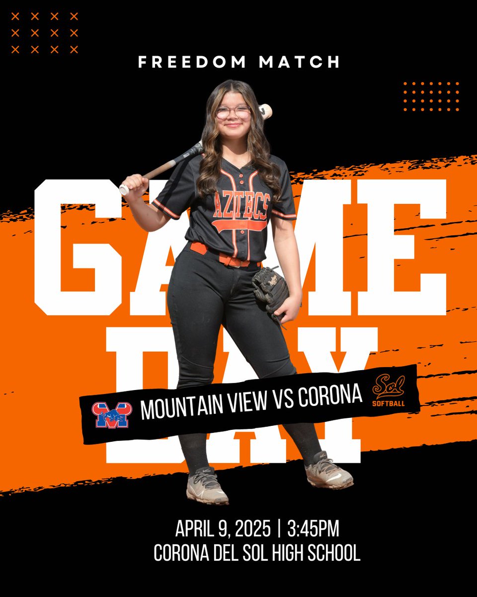 🥎 GAME DAY 🥎 Back at it again TODAY against the Toros. Varsity will travel to Mountain View, while Junior Varsity will host at home <a href="/CdS_Aztecs/">Corona del Sol Athletics</a> <a href="/cds_equipment/">CdS Athletic Equipment</a>