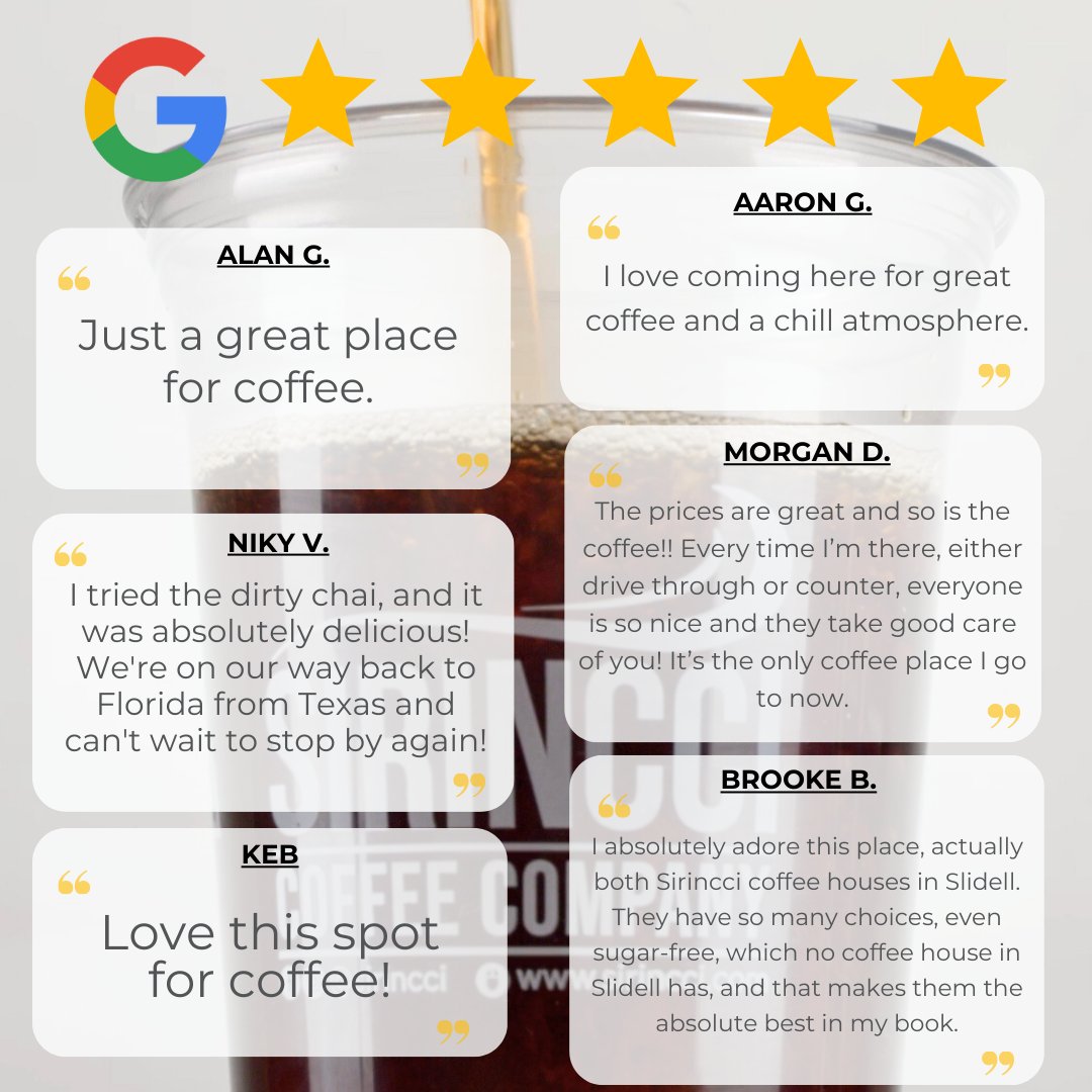 Sirincci's tweet photo. 🌟 Nothing means more to us than being part of a community that supports and loves what we do. ✨ We're here every day to make the best coffee just for you! ☕ #coffee #louisiana #sirincci https://t.co/SdmyhsXVJD
