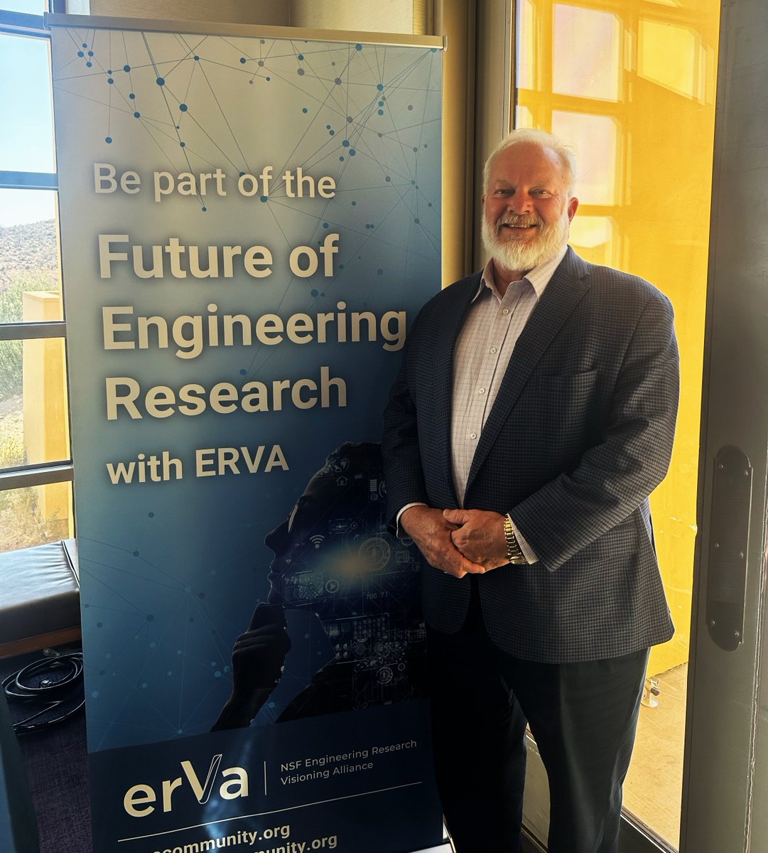 Our booth at American Society for Engineering Education's 2025 Engineering Deans Institute event in Tucson attracts all the A-listers, including  Kenneth Ball, P.E., dean of the George Mason University - College of Engineering and Computing and ERVA Advisory Board member.