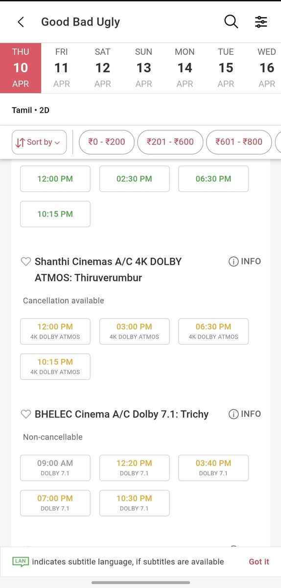 kesavanH4's tweet photo. Ticket available GBU in Trichy #GoodBadUgly https://t.co/ARSZltJ20C