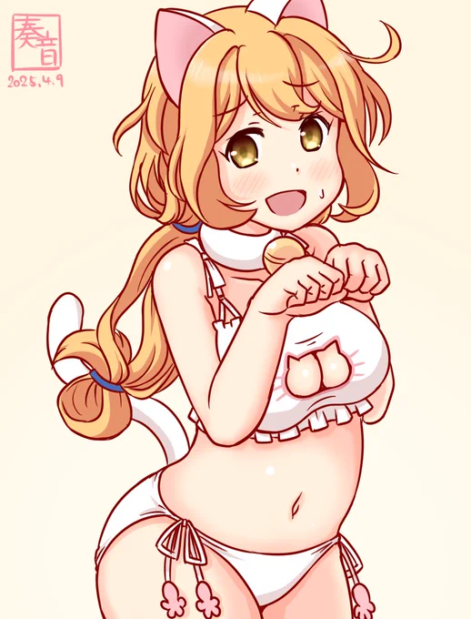 「こんな装備を…私に? あっ、は、はい!受領します…」#艦これ版真剣お絵描き60分一本勝負_20250409#大泊 