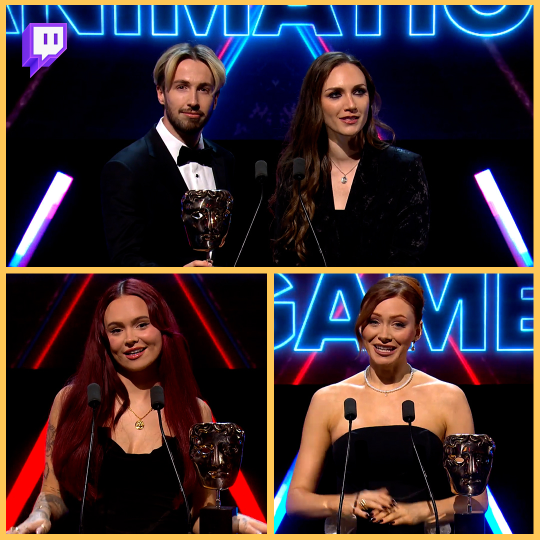 Twitch UK & Ireland (@twitchuki) on Twitter photo Just a couple streamers completely SMASHING IT at the <a href="/BAFTAGames/">BAFTA Games</a> Awards last night✨
Amazing job <a href="/TheOrionSound/">Oli OrionSound</a>, <a href="/Anna__Demetriou/">Anna Demetriou</a>, <a href="/TaliaMar/">Talia Mar</a> & <a href="/elzthewitch/">Elz</a> 💜💜💜 Just a couple streamers completely SMASHING IT at the <a href="/BAFTAGames/">BAFTA Games</a> Awards last night✨
Amazing job <a href="/TheOrionSound/">Oli OrionSound</a>, <a href="/Anna__Demetriou/">Anna Demetriou</a>, <a href="/TaliaMar/">Talia Mar</a> & <a href="/elzthewitch/">Elz</a> 💜💜💜