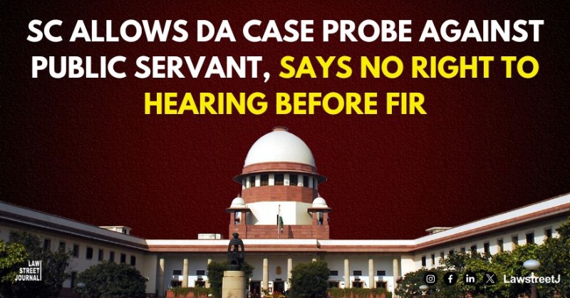 LawstreetJ's tweet photo. SC allows probe against public servant in assets case, rules no right to hearing before FIR under PC Act; sets aside Karnataka HC’s quashing order.
Read full article here
#SupremeCourt #LegalUpdate #AntiCorruption #CorruptionAct #RuleOfLaw #PublicServants #LawAndOrder #FIR