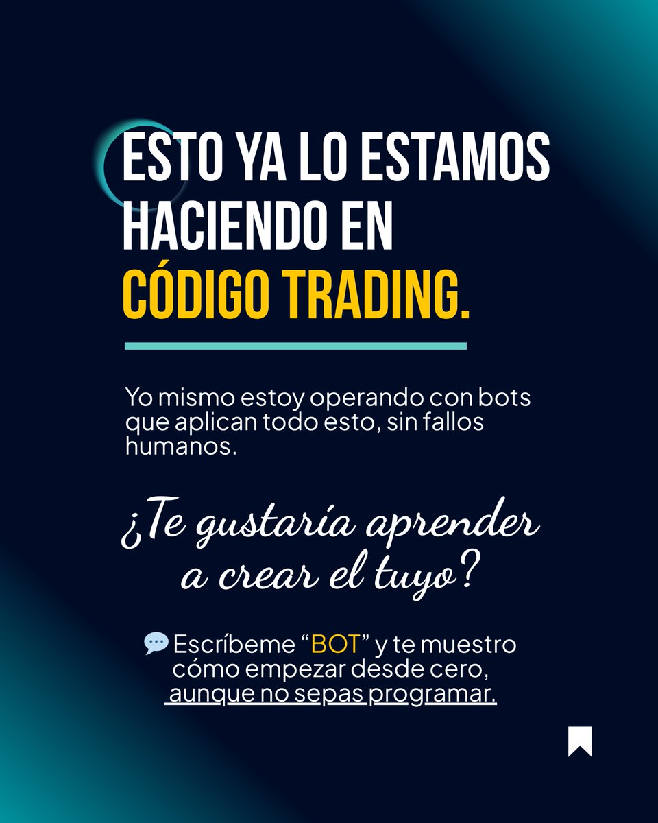 CodigoTrading's tweet photo. 🚀 Los traders profesionales no improvisan.
https://t.co/kvkBrWqSRL
⚠️Advertencia: El trading conlleva alto riesgo de pérdida de capital. La información es solo informativa.
#tradingconia #tradingautomatizado #tradersinteligentes #codigotrading #tradingbots #traderlife https://t.co/wqY2aNd73a