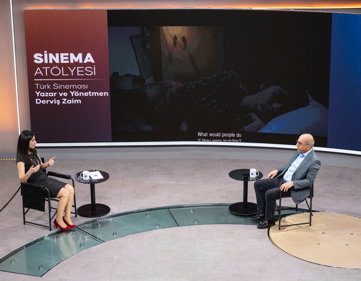 HaberAkademiAA's tweet photo. 🎬Anadolu Ajansının (AA) Sinema Atölyesi serisinin 13. etkinliği, "Derviş Zaim ile Türk Sineması" temasıyla Ankara AAtölye'de düzenlendi. ✅

🎬 Söyleşide sinema ile ilgili düşüncelerini dile getiren Derviş Zaim, Türk sinemasına yönelik görüşlerini, kişisel ve mesleki hayat tecrübelerini katılımcılar ile paylaştı.☑️