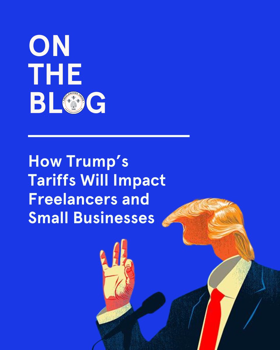 If your art, craft, or handmade goods rely on imported supplies, new tariffs might be making things tougher for freelancers, creatives, and small business owners. If you rely on imported materials, it's time to pay attention. Read more: blog.freelancersunion.org/2025/04/07/how…