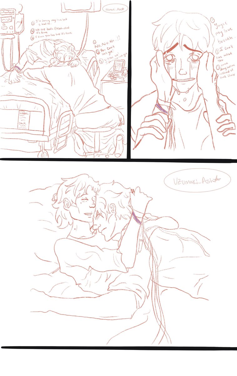 Helluva_nerd's tweet photo. Pgs 1-4⚠️WIP⚠️ ⚠️TRIGGER WARNINGS:Severe depression, hospitalization, death⚠️Sad Jayvik comic for yall she’s still a WIP sorry text is small… #jayvik #jaycexviktor #jayvikfanart #jaycetalis #Viktor #viktorarcane #arcane #arcanefanart #jaycearcane https://t.co/xz4w5hwd7H