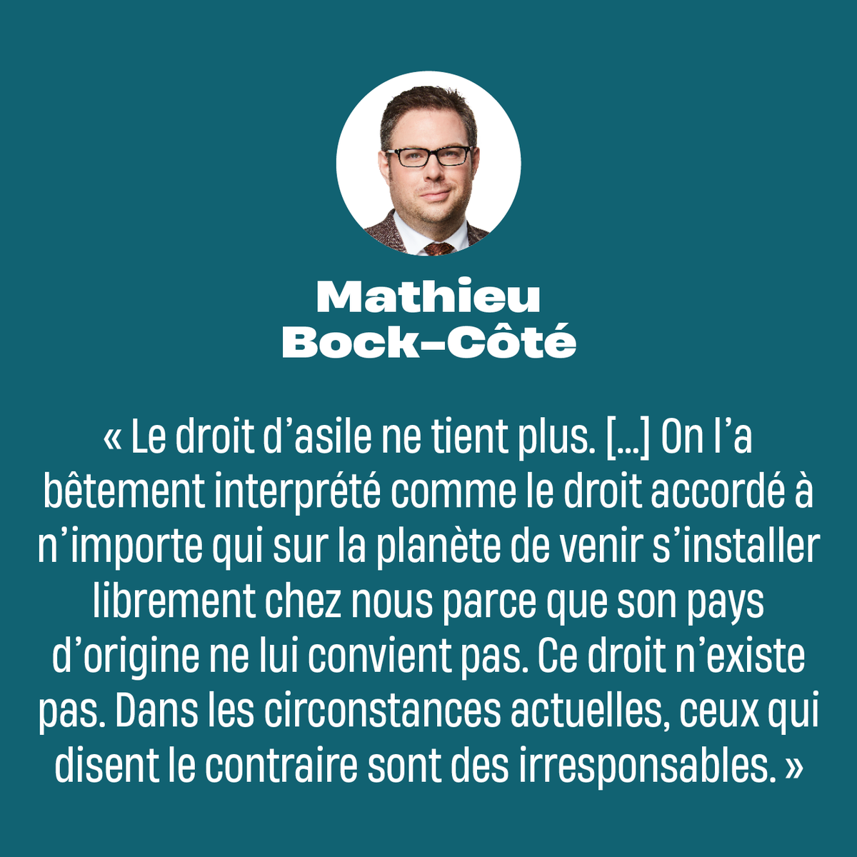 JdeMontreal's tweet photo. OPINION | Non, le Québec n’a pas les moyens d’accueillir davantage de migrants, absolument pas

Lisez la chronique de @mbockcote ici: https://t.co/HNZAPZAmbf https://t.co/DgsQQVN8lg
