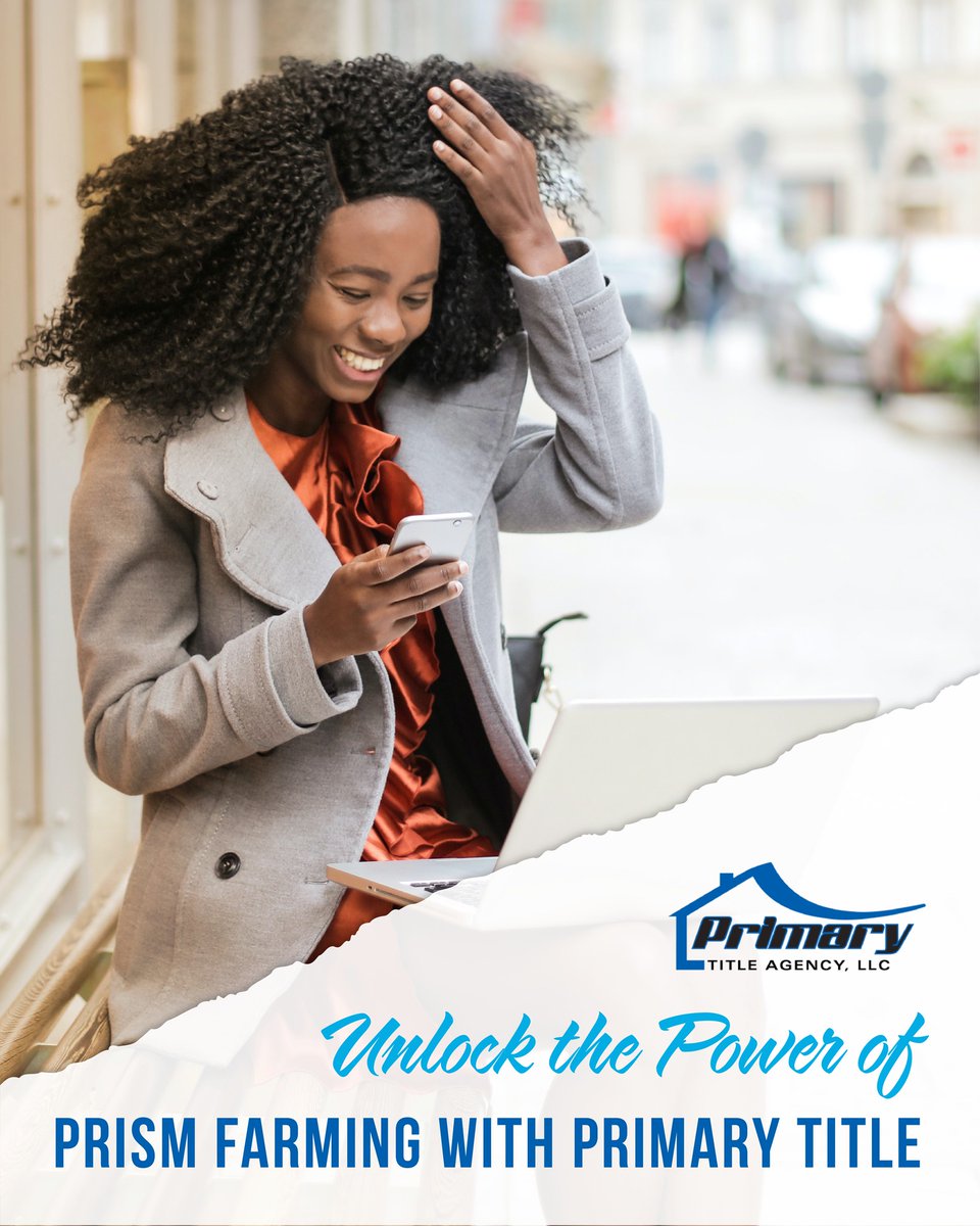 primarytitle130's tweet photo. In real estate, knowledge is power, &amp; having the right data can make all the difference. Prism Farming, offered by Primary Title, is a cutting-edge tool designed to help u grow ur business by providing personalized, data-driven insights tailored to ur market. DM us to learn more! https://t.co/gW4ZWiKk1J