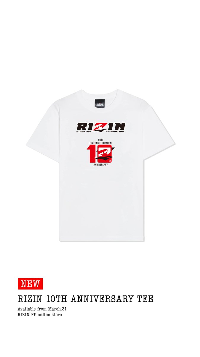 🛍#RIZINオンラインストア🛍 🔥🔥通販受付スタート🔥🔥 👕#RIZIN10周年