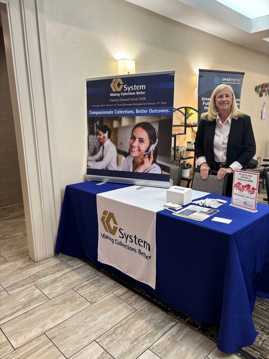 IC System’s Mary Prendergast is at eClinicalWorks Day today at the Sheraton Richmond Airport Hotel from 9–3! Stop by to learn how our debt collection services integrate seamlessly with eCW. More info: loom.ly/OpWO5DM