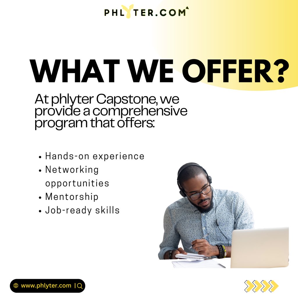 hellophlyter's tweet photo. 🚀 Want to break into tech sales, marketing, or growth management? Phlyter Capstone offers hands-on experience, mentorship, and job-ready skills to get you there! 💻  
Who’s ready to take their career to the next level? Learn more: https://t.co/GIy6yvXsis #TechJobs #phlyter https://t.co/js9E4OwiPA