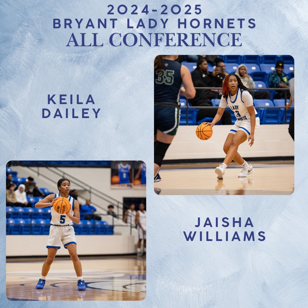 Congratulations to Jaisha WIlliams and Keila Dailey on earning All Conference for the 2024-2025 basketball season!  Be the Best!