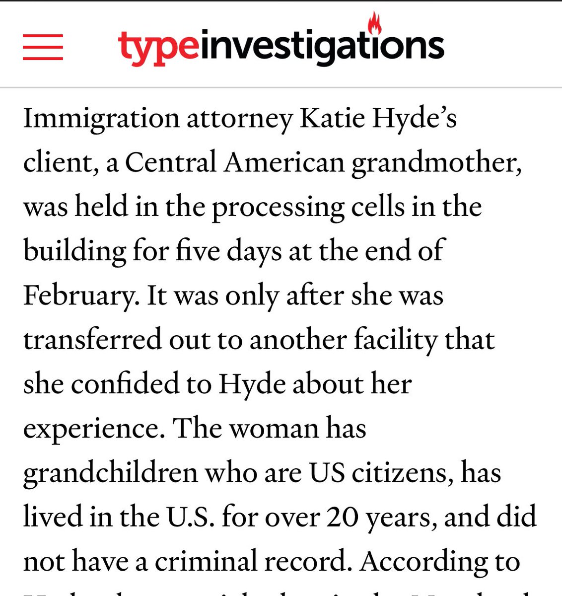 ReichlinMelnick's tweet photo. In Baltimore, ICE is arresting people so quickly it can’t transfer them out fast enough, forcing people to stay in squalid cells for days; cells designed only for a short stay under 12 hours. No beds. No bathroom privacy. No showers. 

Here’s what one grandmother experienced. https://t.co/gFZ5cTR74Z